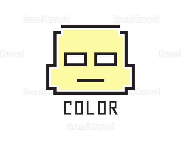 Pixel Child Face Logo