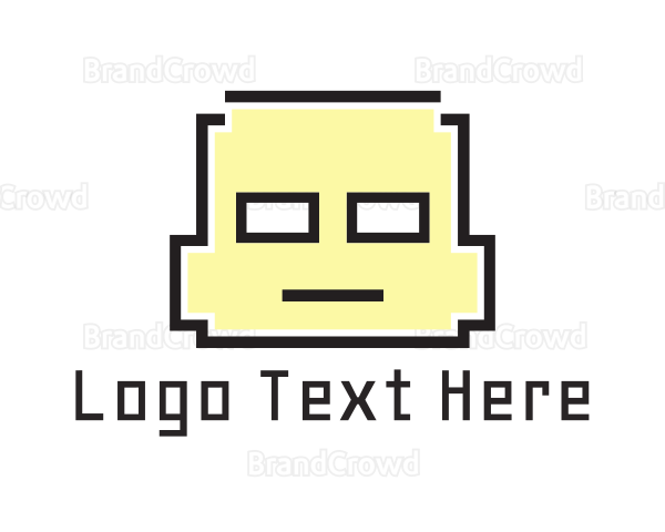 Pixel Child Face Logo