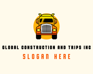 Trailer - Land Transportation Truck logo design
