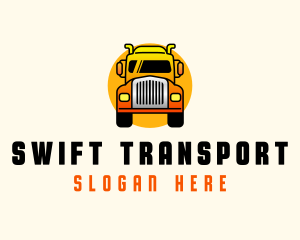 Land Transportation Truck logo design