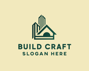 House Building Real Estate logo design