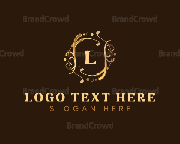 Luxury Cosmetic Beauty Wreath Logo