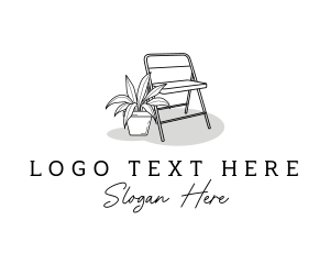 Houseplant - Cozy Chair Lounge logo design