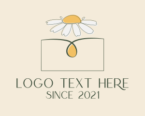 Calm - Daisy Flower Oil logo design