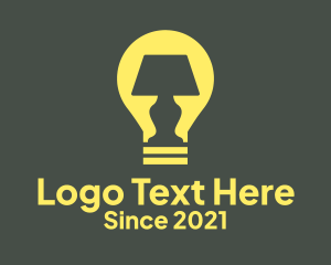 Home Decor - Table Lamp Lighting logo design