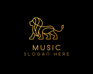 Agency - Golden Lion Animal logo design
