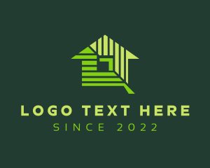 Grass - House Leaf Backyard logo design