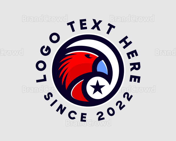 Patriotic Star Eagle Logo