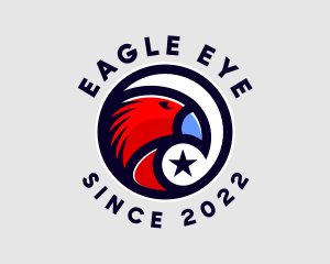 Patriotic Star Eagle logo design