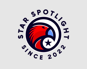 Patriotic Star Eagle logo design