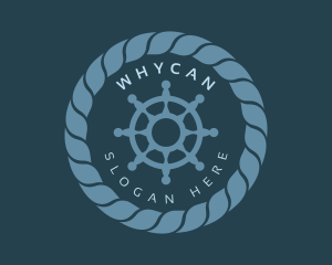 Marine Wheel Rope Logo