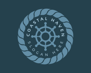 Marine Wheel Rope logo design