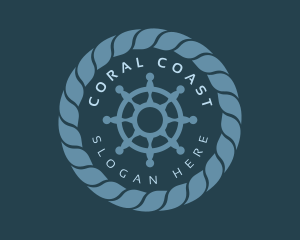 Marine Wheel Rope logo design