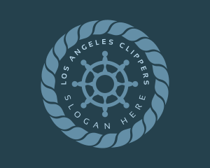 Sailing - Marine Wheel Rope logo design