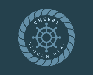 Seafarer - Marine Wheel Rope logo design