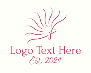 Fashion - Pink Feminine Fan logo design