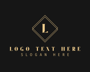 High End - Diamond Business Lettermark logo design