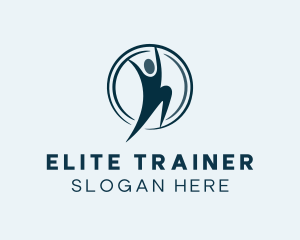 Human Circle Fitness logo design