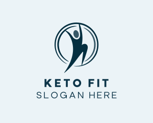 Human Circle Fitness logo design