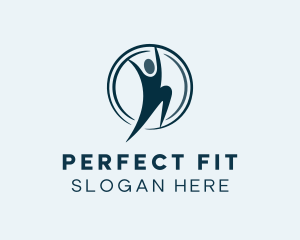 Human Circle Fitness logo design