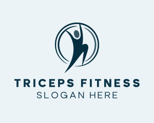 Human Circle Fitness logo design