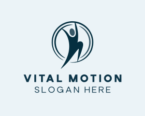 Active - Human Circle Fitness logo design