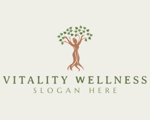 Woman Tree Wellness logo design