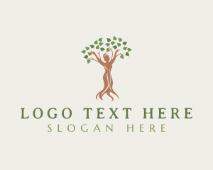 Tree - Woman Tree Wellness logo design