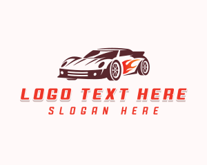 Garage - Fast Car Driving logo design