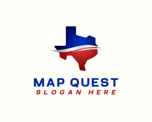 Texas Political Map logo design