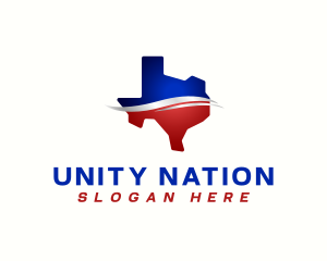 Texas Political Map logo design