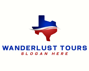 Texas Political Map logo design