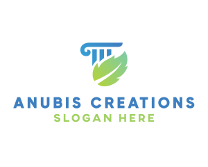 Eco Law Column logo design