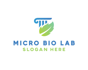 Eco Law Column logo design