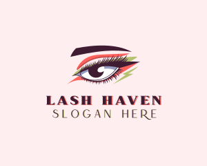 Eyeshadow Makeup Cosmetics logo design