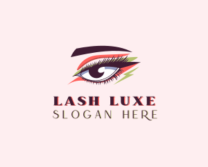 Eyeshadow Makeup Cosmetics logo design