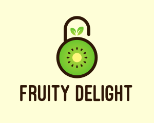 Fruity - Kiwi Eco Lock logo design