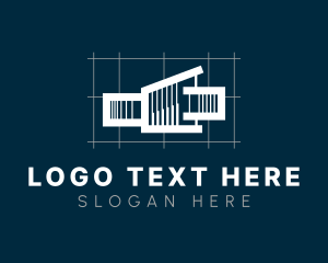 Urban - Urban Architect Blueprint logo design