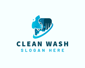 Washing - Laundry Shirt Wash logo design