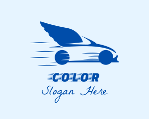 Car Bodyshop - Fast Flying Car logo design