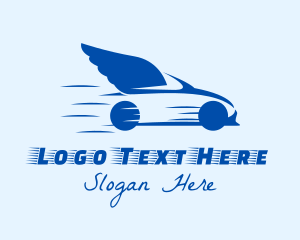 Car Club - Fast Flying Car logo design