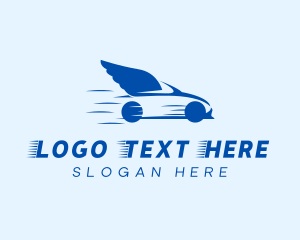 Automobile - Fast Flying Car logo design