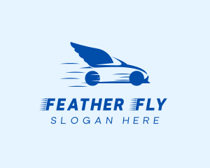 Fast Flying Car  logo design