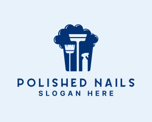 Home Sanitation Cleaning logo design