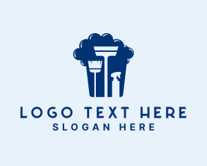 Waste Management - Home Sanitation Cleaning logo design