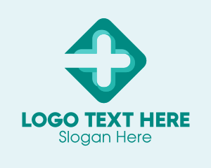Sanitation - Green Medical Cross logo design