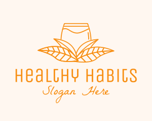 Organic Leaf Kombucha logo design