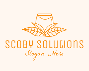 Scoby - Organic Leaf Kombucha logo design