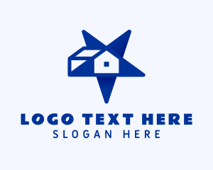 Village - Blue Star Housing logo design