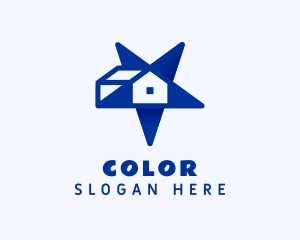 Apartment - Blue Star Housing logo design